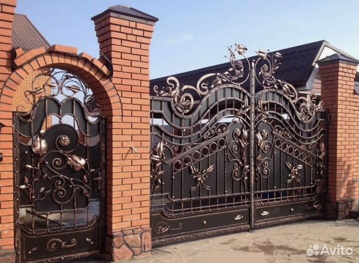 Кованые ворота и калитки