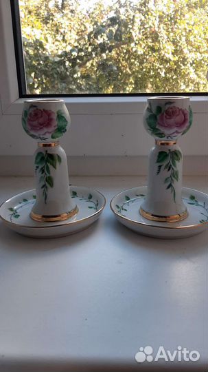 Форфоровые подсвечники лфз СССР
