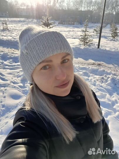 Шапка ушанка из пуха норки