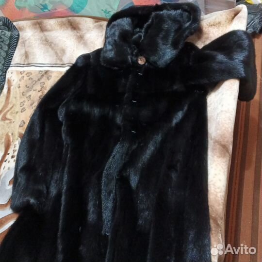 Шуба норковая 48 50 52 черная