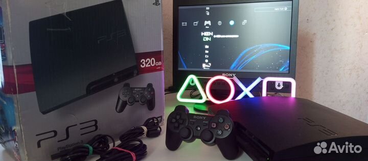 PS3 500 Гб Прошитая 70 + 1360 игр