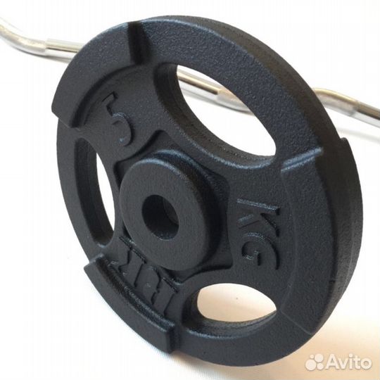 Штанга №250 (гриф прямой + блины) Рекорд РФ