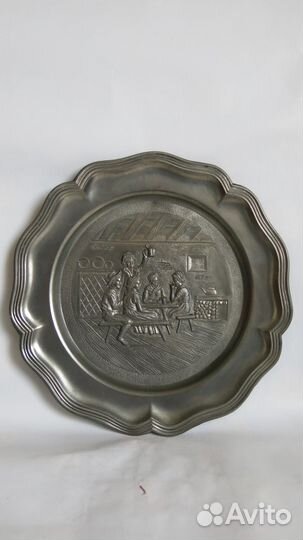 Тарелки оловянные декоративные Германия