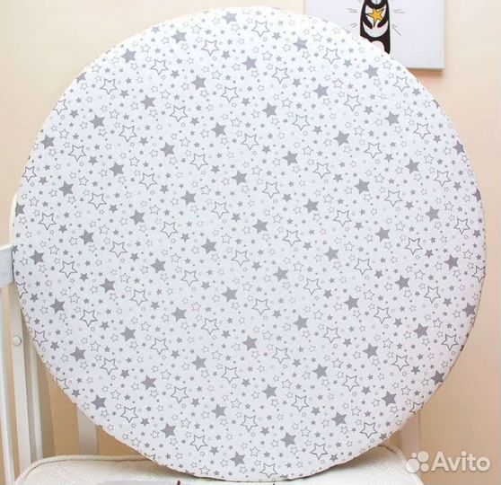 Простынь на резинке на круглую кровать