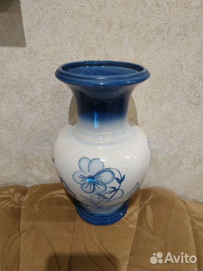 Вазы с ручной росписью, блюда СССР