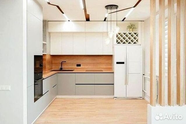 Угловой кухонный гарнитур современный