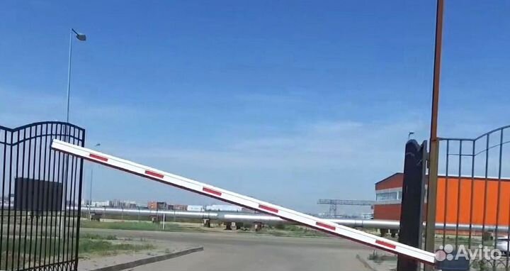Установка шлагбаума