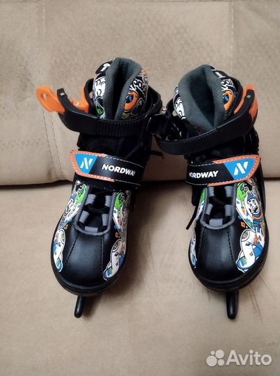 Коньки детские раздвижные, размер 26-31