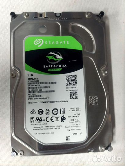 Жесткий диск Seagate 2gb. st2000dm008 б/у 8тыс./ч