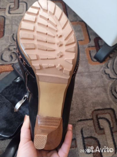 Зимние женские сапоги 38 натуральная кожа