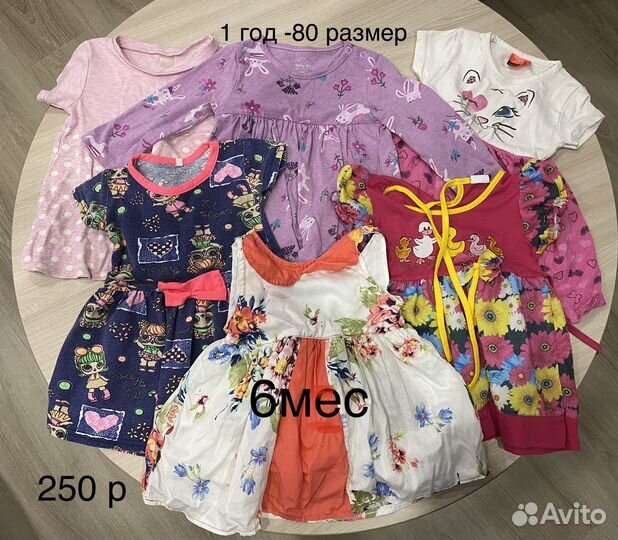 Детские вещи на девочку от рождения до полугода