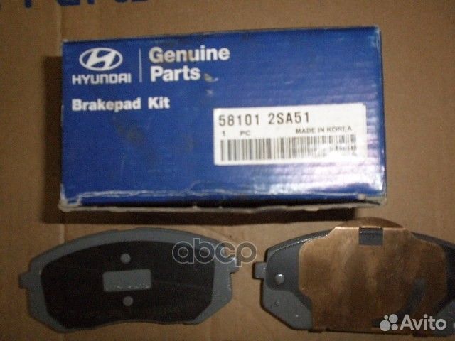 Колодки дисковые 581012SA51 Hyundai-KIA