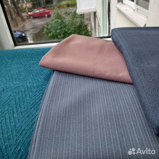 Отрез костюмной ткани.Шерсть.ссср.Винтаж