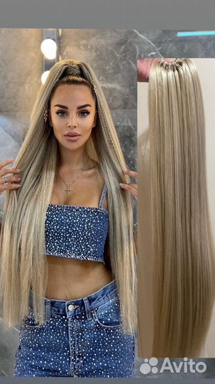 Хвост на резинке, накладной хвост, хвост шиньон