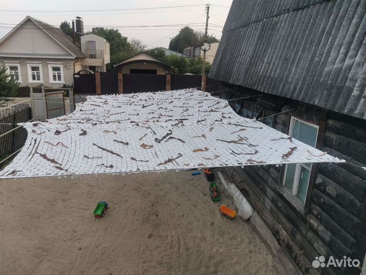 Сеть маскировочная армейская белая