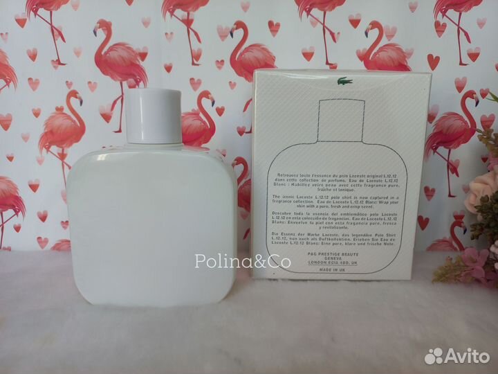 Lacoste L1212 Blanc 100ml Лакост Эмираты духи