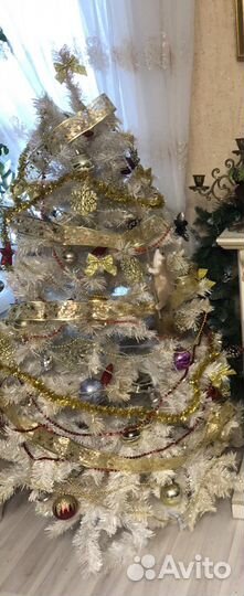 Елка искусственная,белая