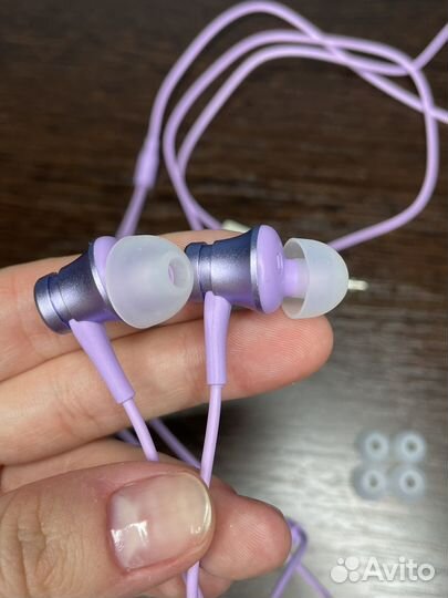 Наушники Xiaomi фиолетовые проводные