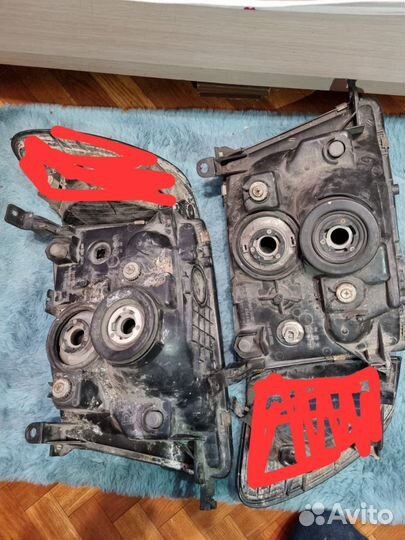 Фары тонированные land cruiser 100