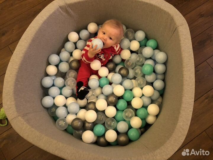 Детский мягкий бассейн в шариками