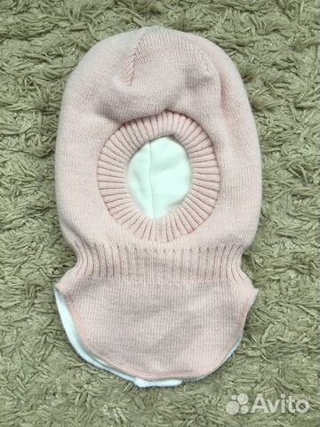 Новая теплая шапка-шлем на девочку Polyarik