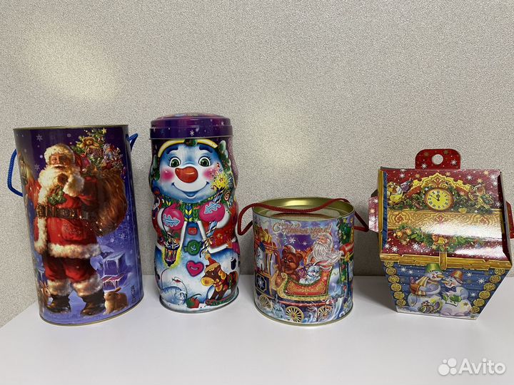 Тубус новогодний для конфет