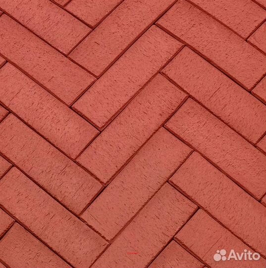 Клинкер тротуарный темно-красный флэш лср Глазго Л