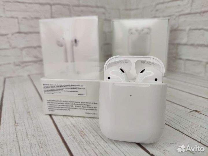 Airpods 2 новые (в подарок чехол + гарантия)