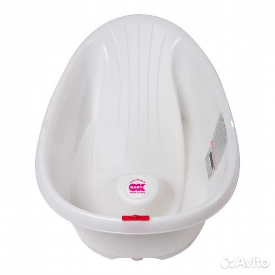 OK Baby ванночка с горкой Onda Baby white