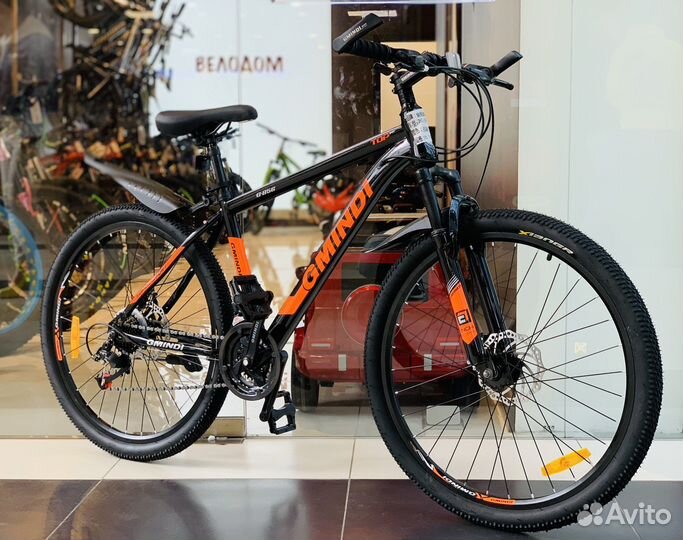 Велосипед новый 26 чёрно /оранжевый