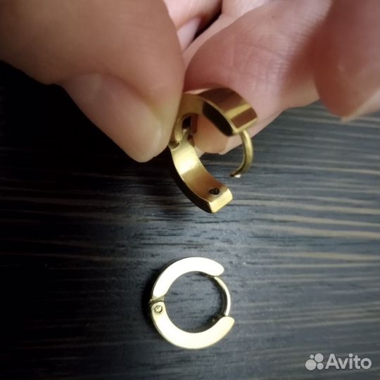 Серьги кольца