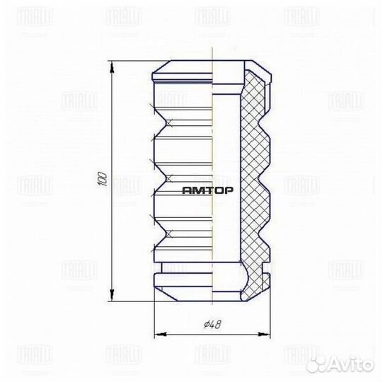 Trialli BCS0133 BCS0133 trialli Отбойник ваз-1119