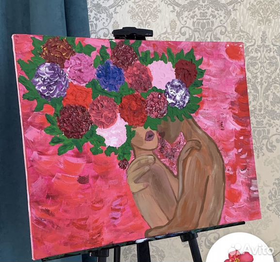 Картина акрилом на холсте