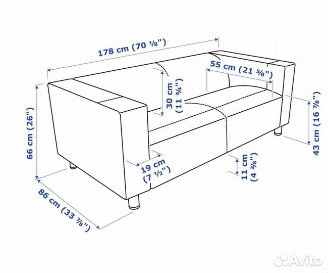 Диван Klippan клиппан IKEA оригинал