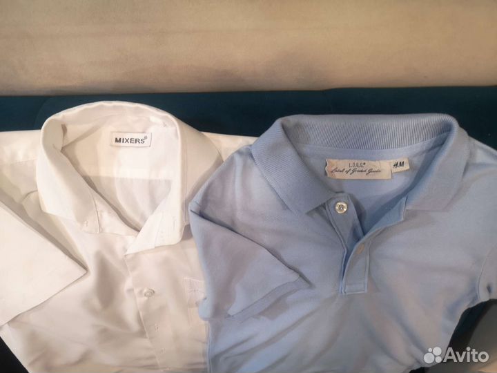 Рубашки брюки к школе б/у и новые р-р 140, 9-10лет