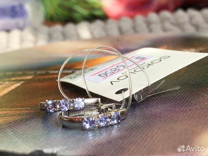 Серьги из серебра