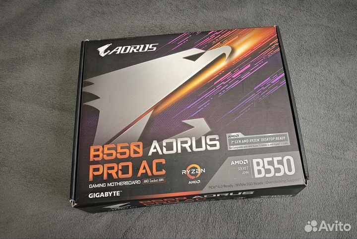 Материнская плата gigabyte B550 aorus PRO AC