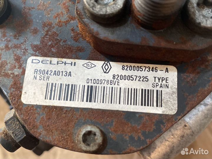 Тнвд R9042A013A Renault 1.5dci к9к Delphi