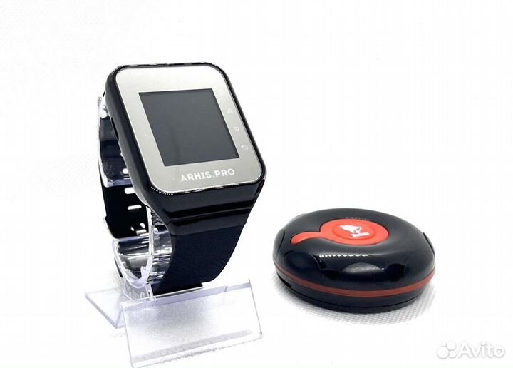 Влагозащищенная кнопка вызова официанта и часы