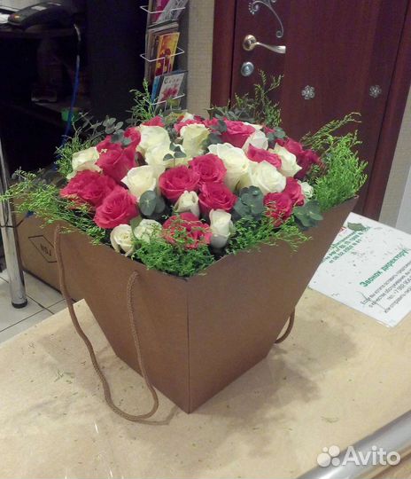 Цветы розы букет