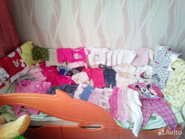 Вещи пакетом для девочки 6-18 месяцев