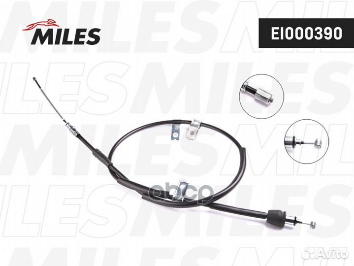 Трос ручного тормоза KIA picanto 04- 1488мм пра