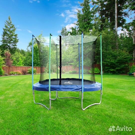 Батут с защитной сеткой