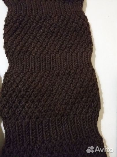 Шапка вязаная и рукава