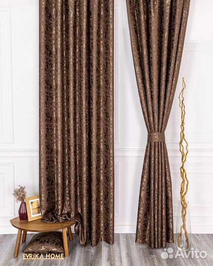 Шторы Версаль Шоколад готовые и на заказ