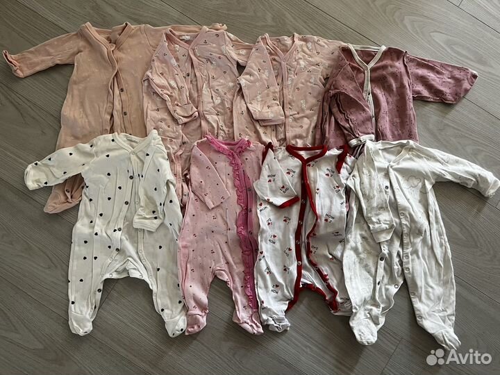 Большой пакет вещей на девочку 56-68