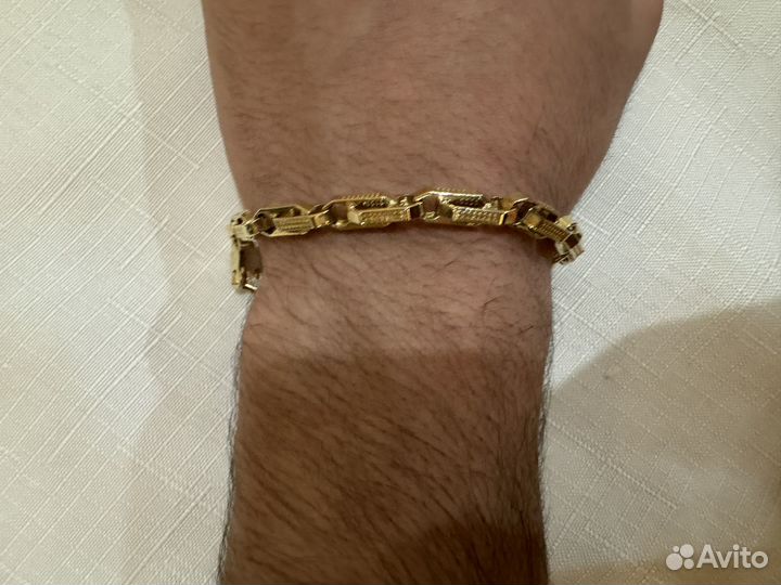 Мужской золотой браслет