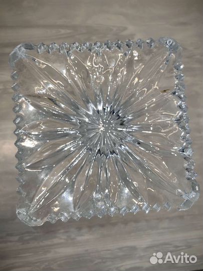 Хрустальная ваза для цветов СССР