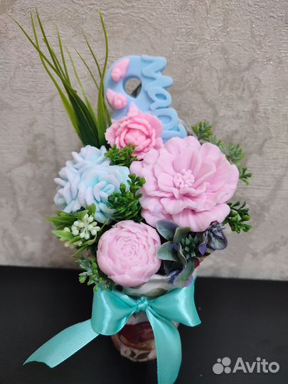 Букет из мыла на 8 марта