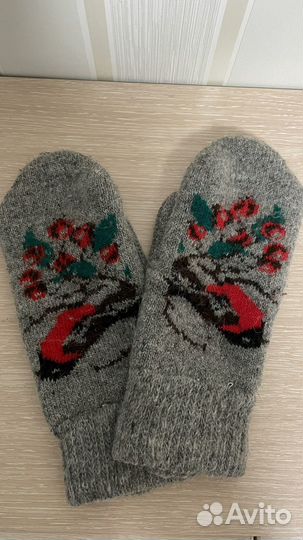 Варежки зимние женские